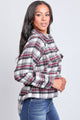 Cropped Boxy Plaid Shacket (REG)