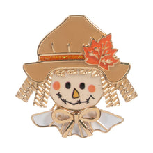 Smiling Scarecrow Face Brooch