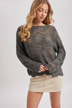 Scallop Knit Sweater in Ash (REG)