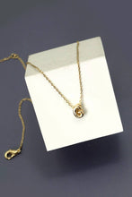 Mini Bubble Letter Initial Necklace