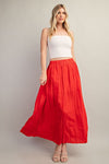 Cassini Maxi Skirt in Red (REG)