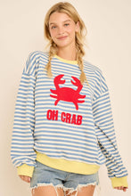 Striped Oh Crab Sweatshirt (REG)