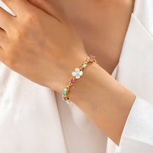 Floral Multi Gem Bracelet
