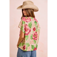 Blush Floral Sweater Top (REG)