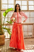 Orange Striped Gaucho Pants (REG)