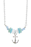 Anchor Seaglass Necklace