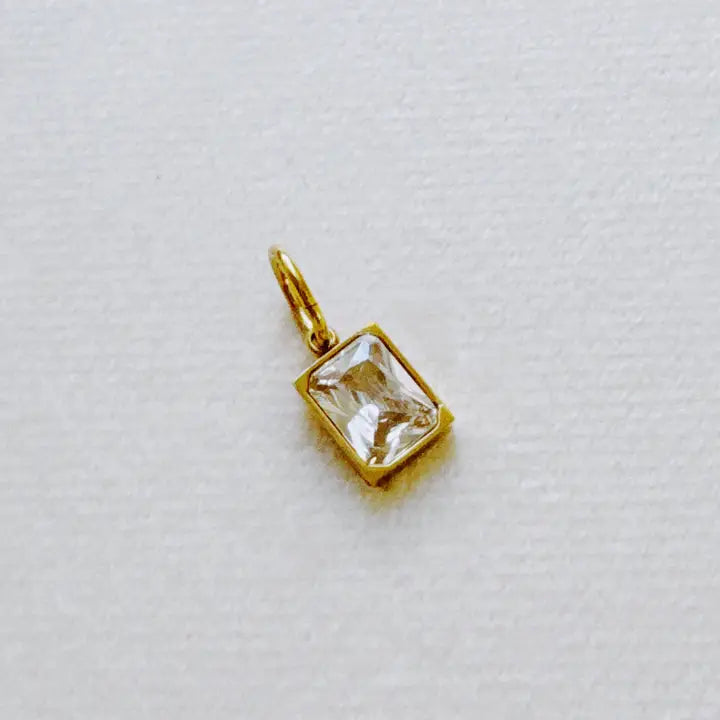 18k gold plated Birthstone Charms
