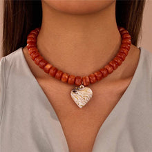 Chunky Resin Heart Necklace