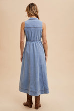 Flared Denim Midi Dress (REG)