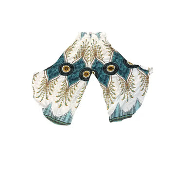 Teal Eye Floral Wide Leg Pants (REG)