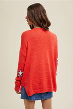 Star Spotted Sweater in Coral (REG)