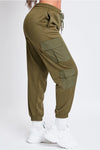 Nylon Pocket Jogger Pants in Olive (REG)