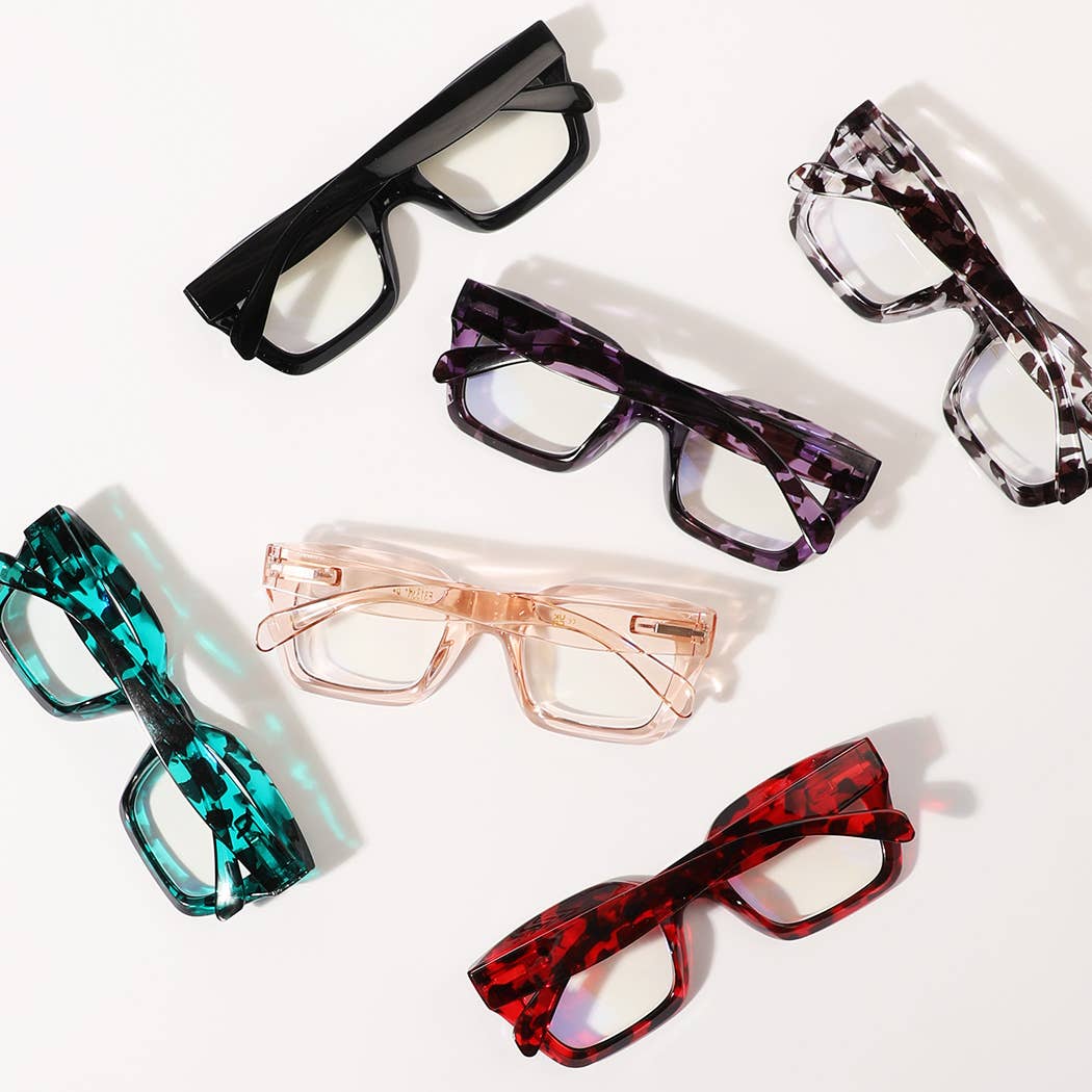 Blue Light Chunky Frame Reading Glasses
