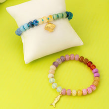 Fish and Shell Beaded Bracelet Set