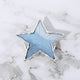 Blue Star Magnetic Brooch