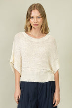 Lightweight Open-Knit Pullover Sweater in Off White (REG)