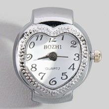 Stainless Steel Heart Ring Watch