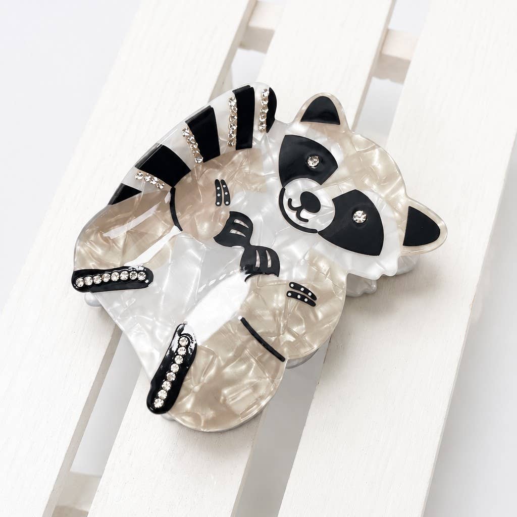 Woodland Critter Jumbo Claw Clip