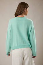 Rolled Hem Cardigan in Mint (REG)