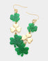 St Patricks Shamrock Link Earrings