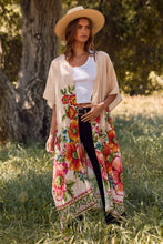 Floral Border Kimono Duster (REG)