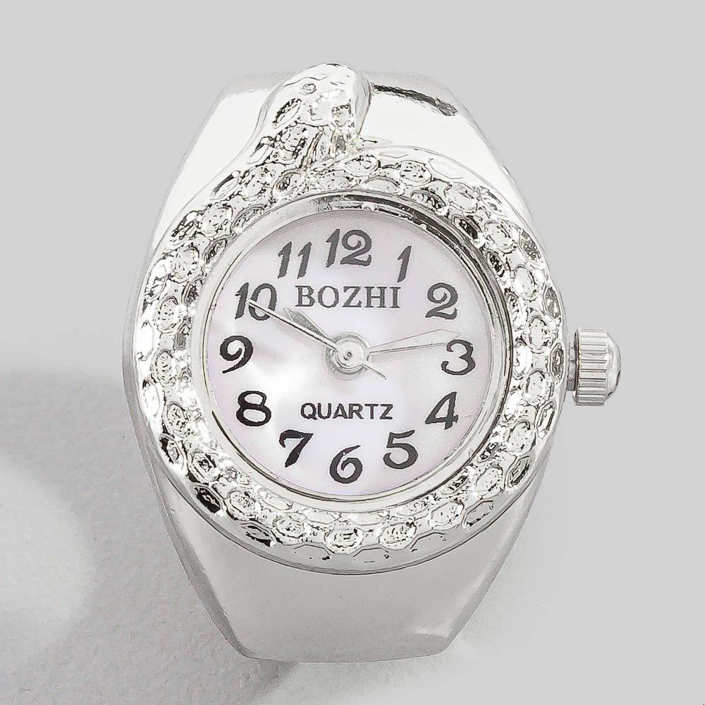Stainless Steel Snake Ring Watch