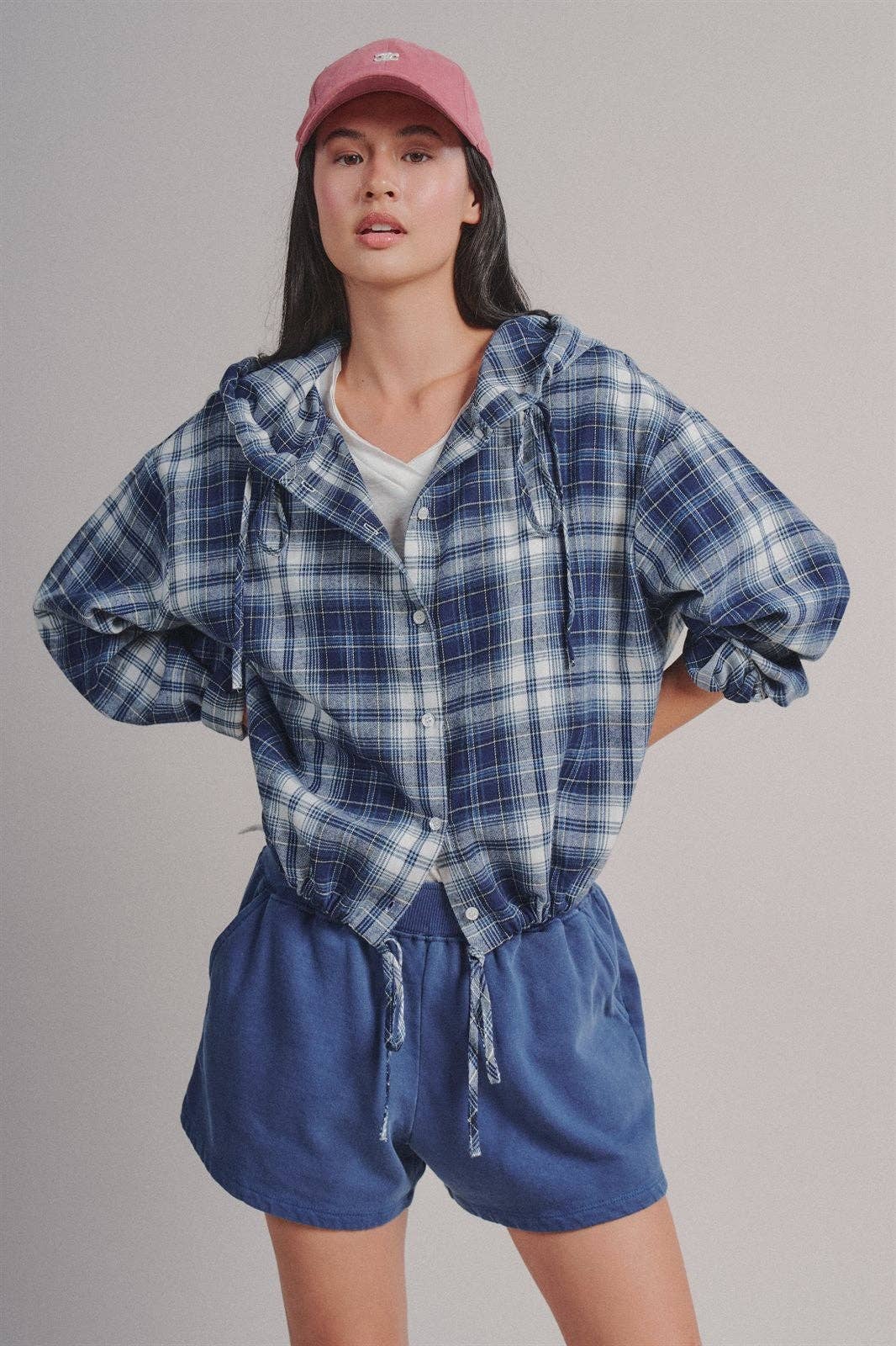 Navy Flannel Shacket (REG)