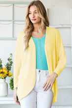 Open Waffle Cardigan in Yellow (REG)