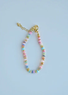 Beaded Charm Bar Bracelet