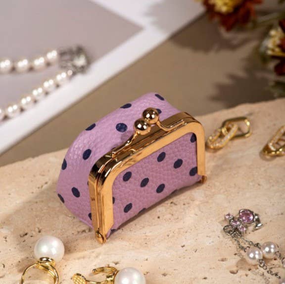 Mini Polka Dot Travel Jewelry Box