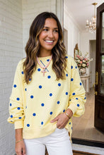 Lovely Day Yellow Polka Dot Sweatshirt (REG/PLUS)