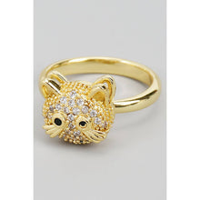 CZ Spinner Cat Ring - Size 7