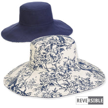 Navy Reversible Floppy Hat