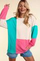 Oversized Color Block Top (PLUS)