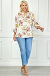 Pure Elegance Floral Top (PLUS)