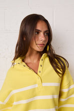 Addison Striped Pullover Top in Yellow (REG)