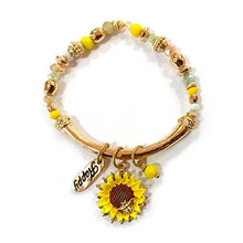 Sunflower Charm Bracelet