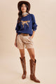 Golden Retriever Dog Sweater in Navy (REG)