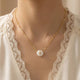 Cross On Pearl Necklace