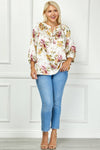 Pure Elegance Floral Top (PLUS)
