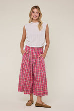 Pink Plaid Wide Leg Pants (REG)
