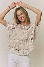 Natural Daisy Crochet Top (REG)