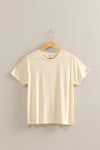 Simply Basic Round Neck Top in Whip Cream (REG)
