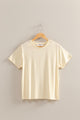 Simply Basic Round Neck Top in Whip Cream (REG)