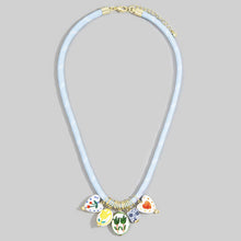 Ceramic Cluster Cord Necklace