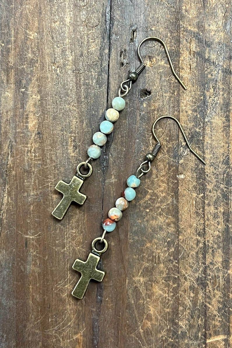 Jasper Cross Kara Earrings