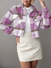 Pink Plaid Crop Jacket (REG)