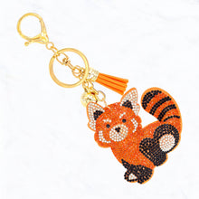 Red Panda Sparkle Keychain