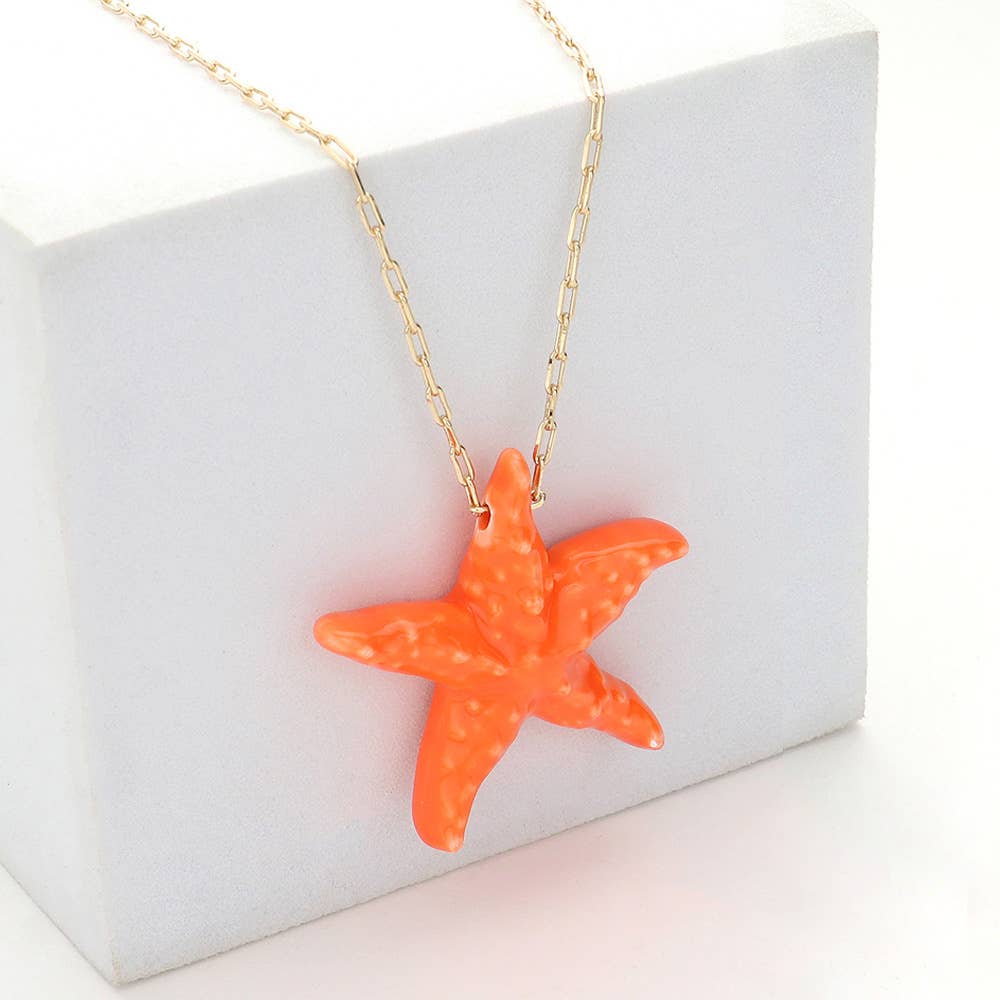 Colorful Starfish Necklace