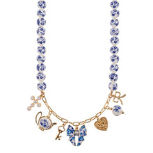 Blue China Kettle Charm Necklace